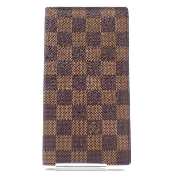 LOUIS VUITTON Porte Valeurs Cartes Credit Damier Leather Brown N61823 07EF445 - Picture 1 of 15